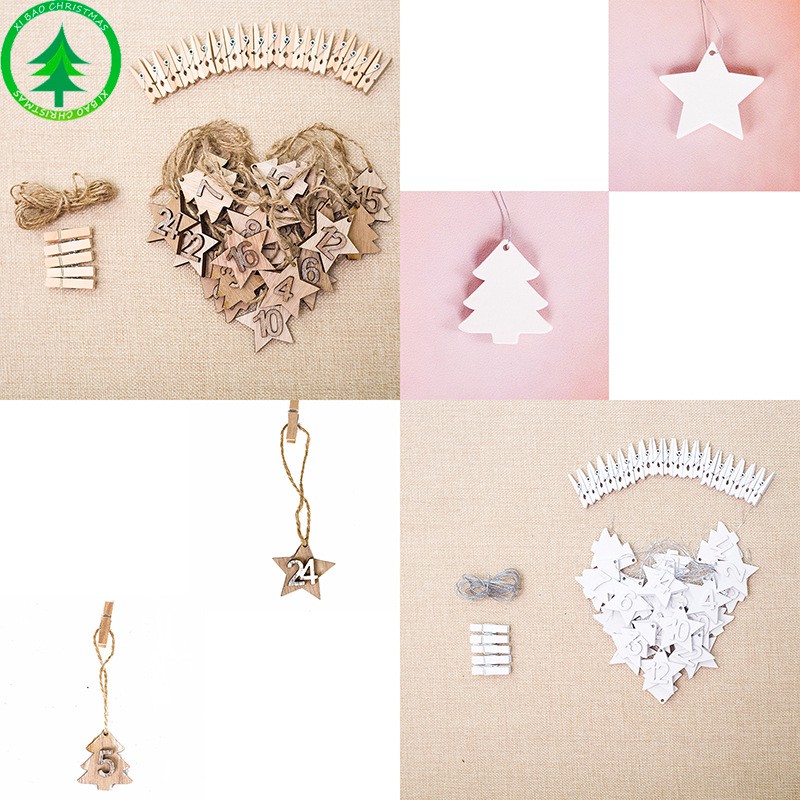 TRANG TRÍ NOEL-Dây treo gỗ