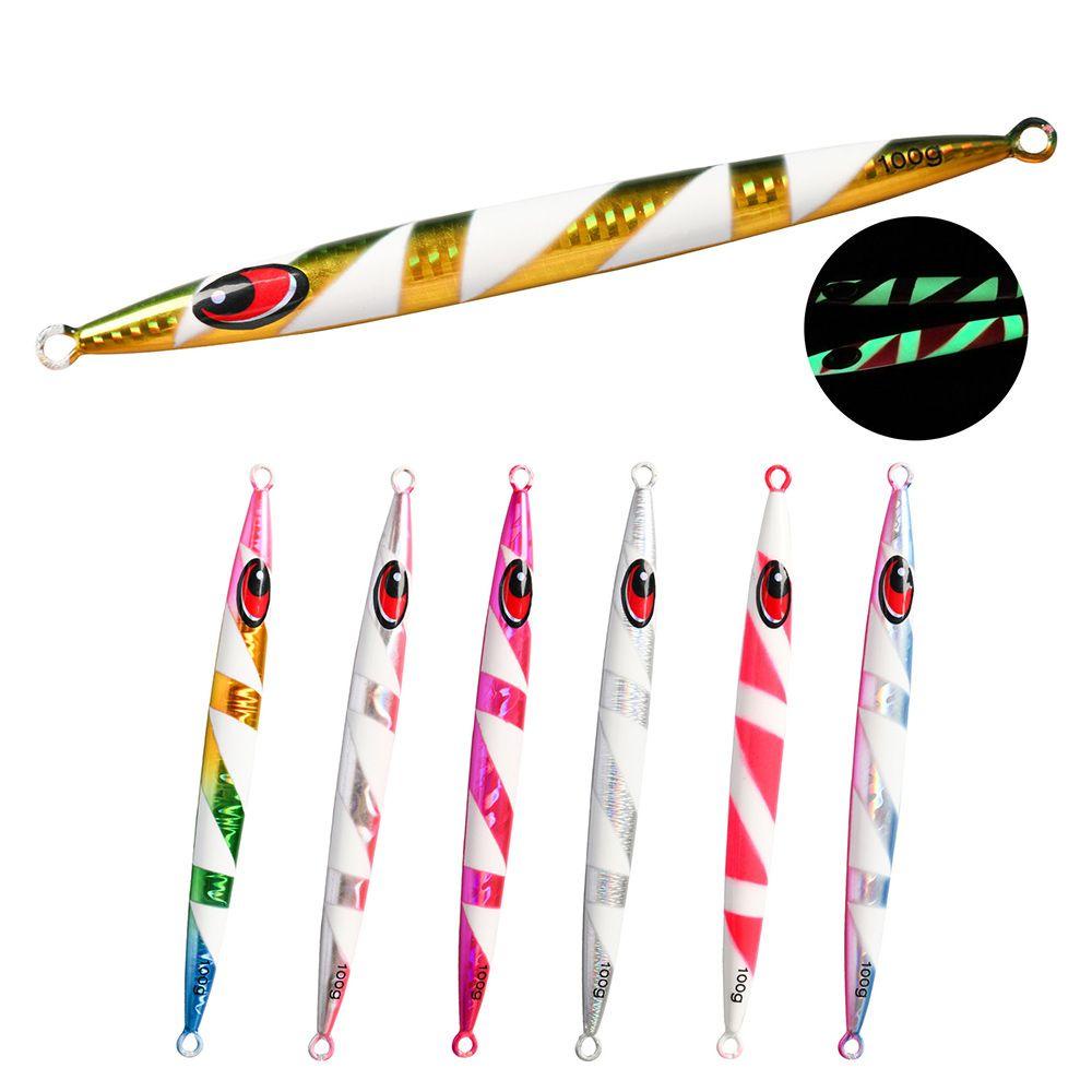 MUVAKO Mồi Câu Cá Bằng Kim Loại Không Móc Nhiều Màu Sắc 100g 15.5cm