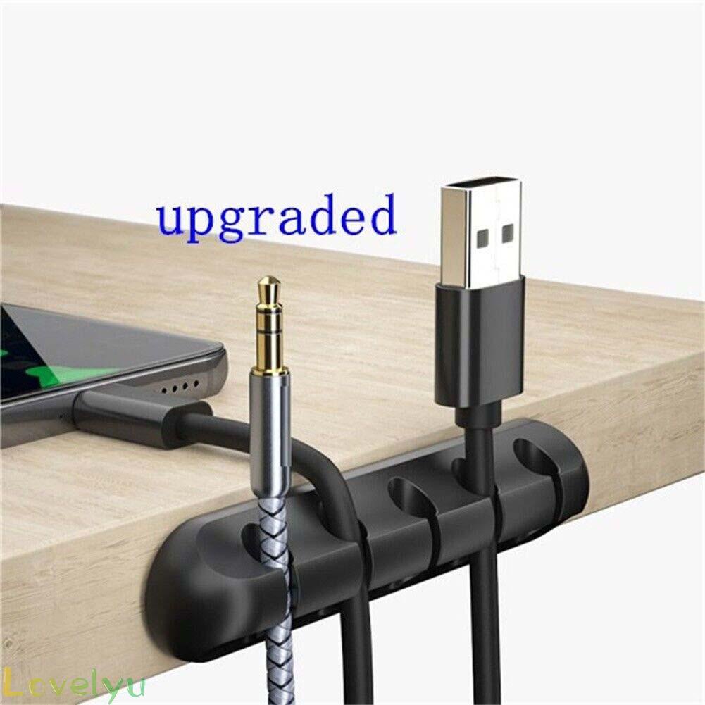 【Ready Stock】Silicone Desktop Cable Organizer Cable Fixer Cable Winder Management Of Clip@New