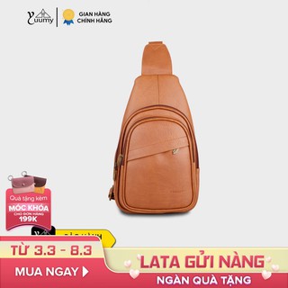 Balo đeo chéo da nam nữ thời trang yuumy ybac2 fa_shop lata