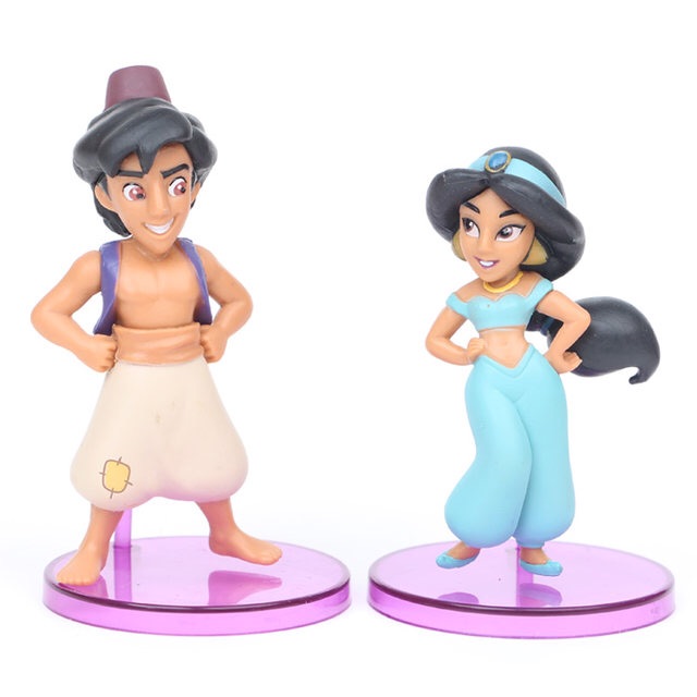 Có sẵn ✨✨ Set 8 Mô Hình Aladdin và Cây đèn thần ✨✨ Size 2-10cm ✨✨ Full box ✨✨