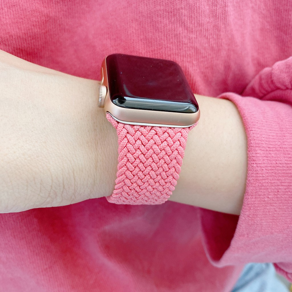 Dây Đeo Đồng Hồ Bằng Nylon 44mm 40mm 38mm 42mm Cho Iwatch Series 3 4 5 Se 6