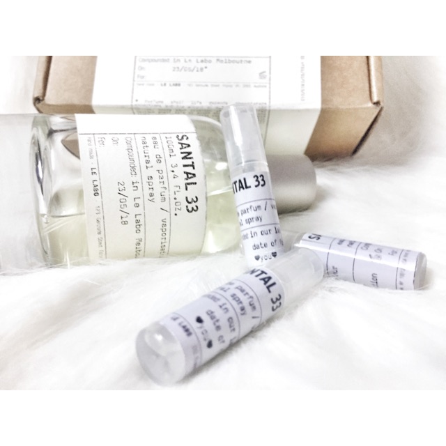 Vial 2ml le labo santal33 dạng xịt