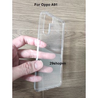 Ốp Oppo A91 dẻo trong suốt