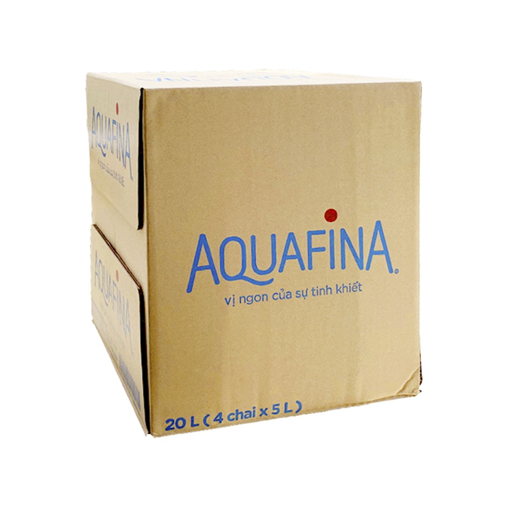 Thùng 4 chai nước suối tinh khiết đóng chai aquafina chai nhựa 5l hsd 15-05 - ảnh sản phẩm 4