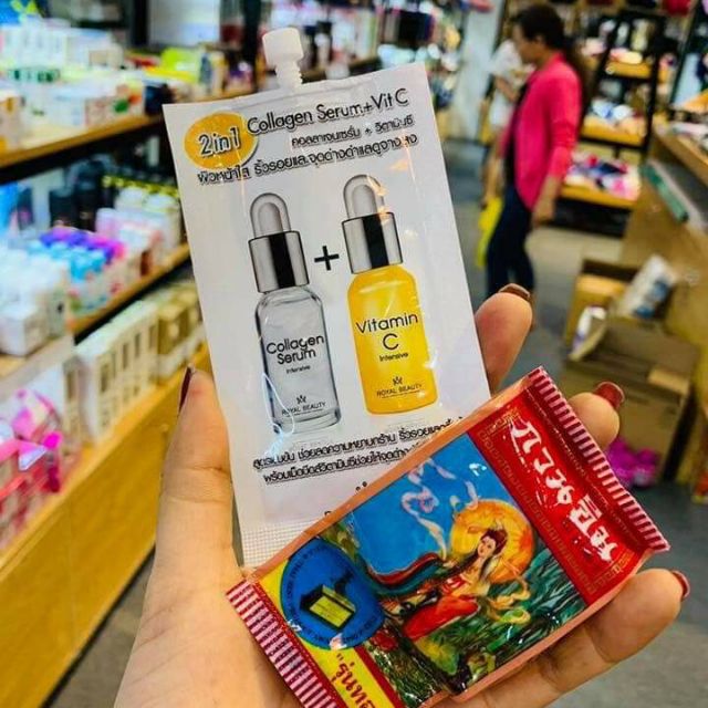 KEM SÂM CÔ TIÊN Thái Lan + SERUM VITAMIN C COLAGEN Thái Lan