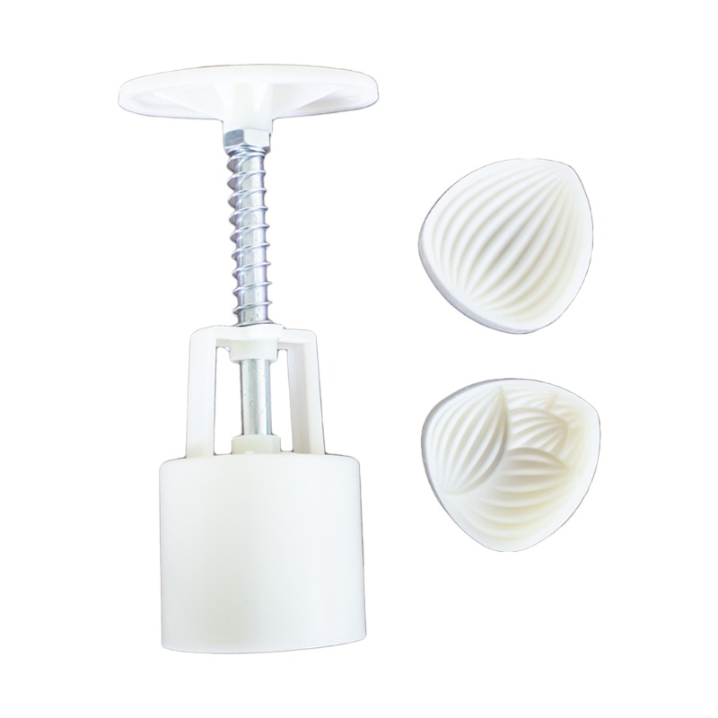 Khuôn Nhựa Làm Bánh Trung Thu 50 / 65g Kèm 2 Con Dấu