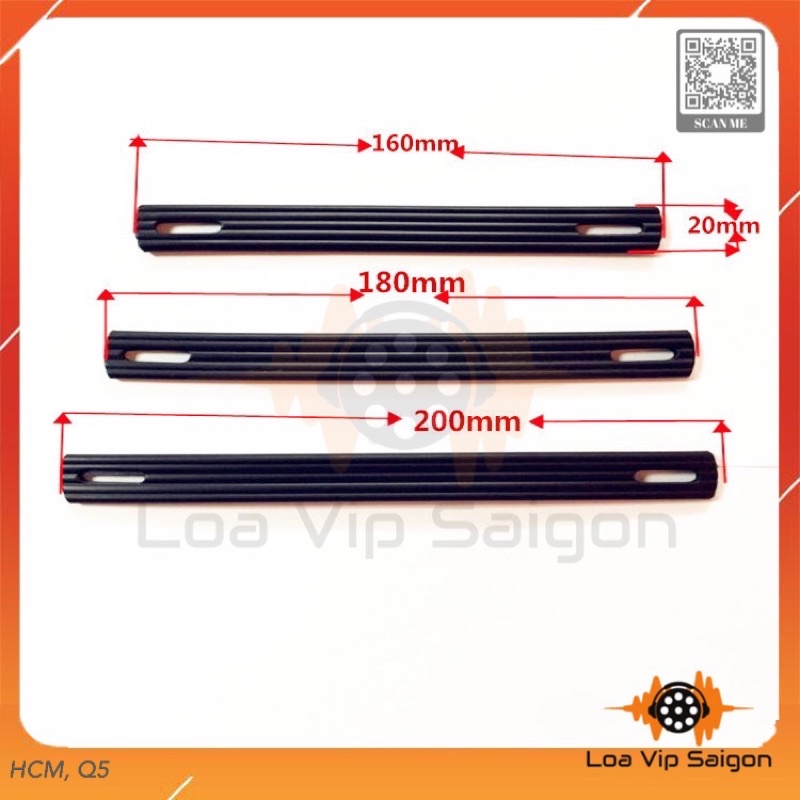 Quai loa Cao su ti sắt 160/200mm, đồng inox/ sơn đen