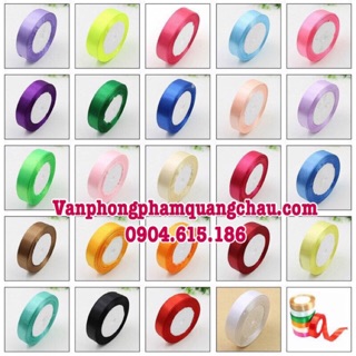 Ruy băng lụa 2cm (cuộn dài 20mét) - 01 cuộn