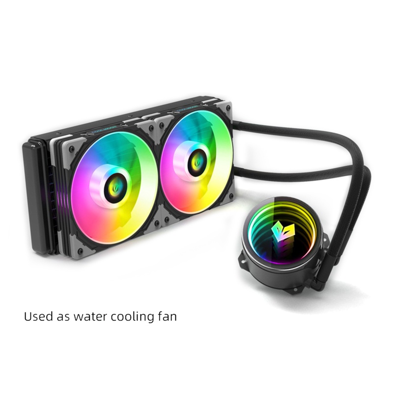 Quạt Tản Nhiệt CPU Máy Tính NAMA PWM 4 Pin RGB 120mm 12cm Không Gây Tiếng Ồn 5V DC