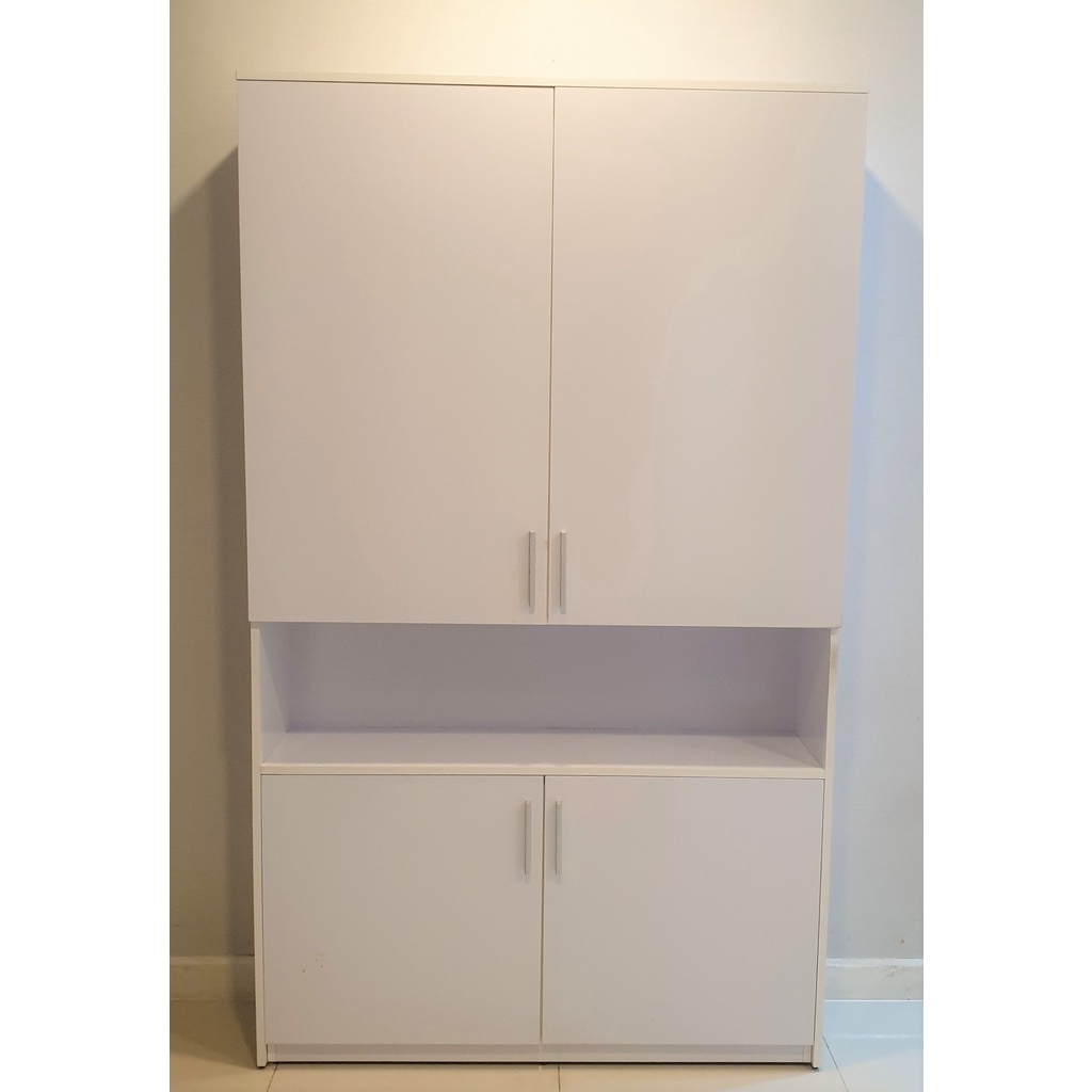 Tủ sách, hồ sơ, đựng đồ 1.2x2m gỗ, màu trắng, đẹp (chỉ giao trong TP HCM, inbox shop để sắp xếp vận chuyển)