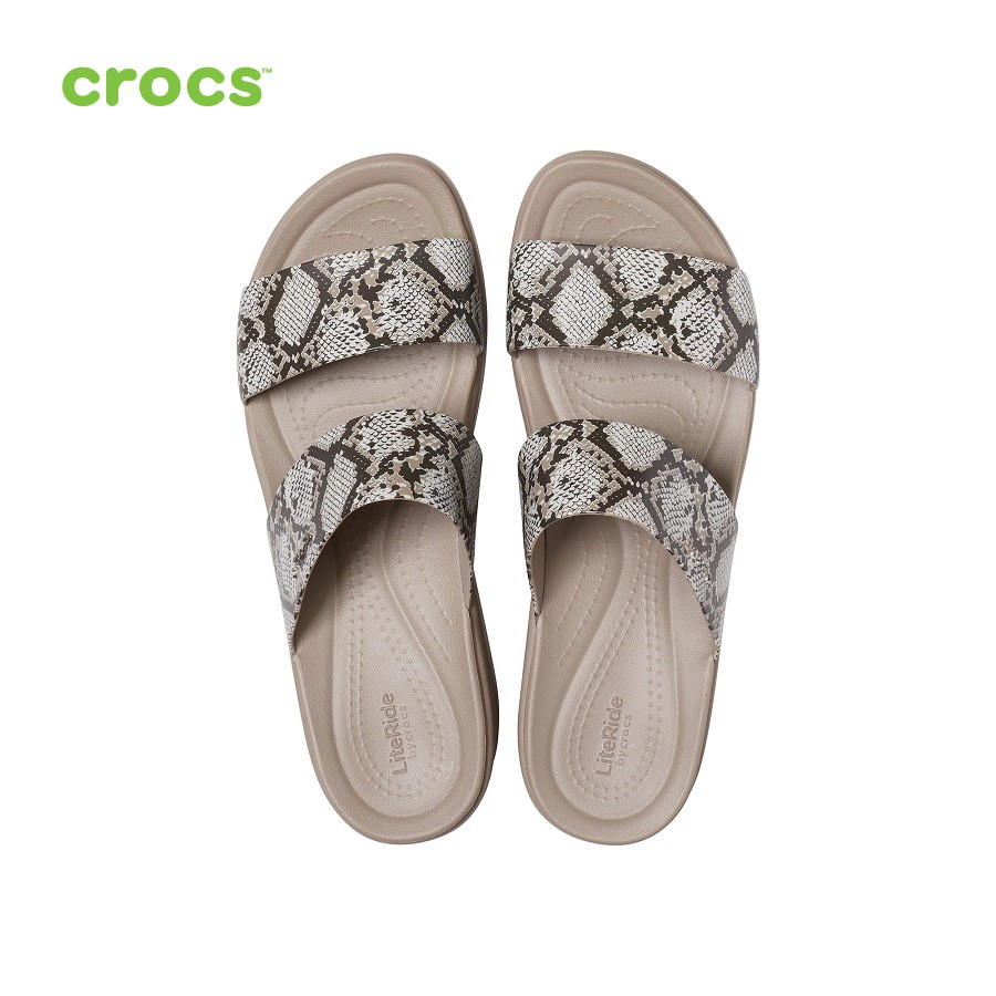 Dép quai ngang đế xuồng nữ CROCS Brooklyn 206219-93T