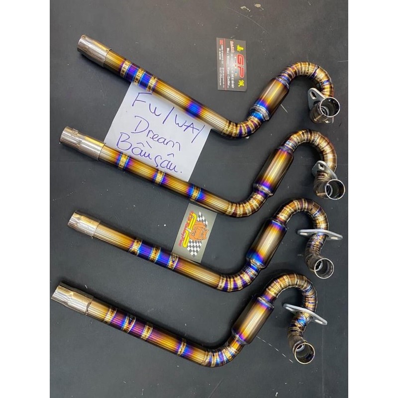 Cổ pô titan thông dụng dòng xe wave dream future neo fu neo 2016 2018