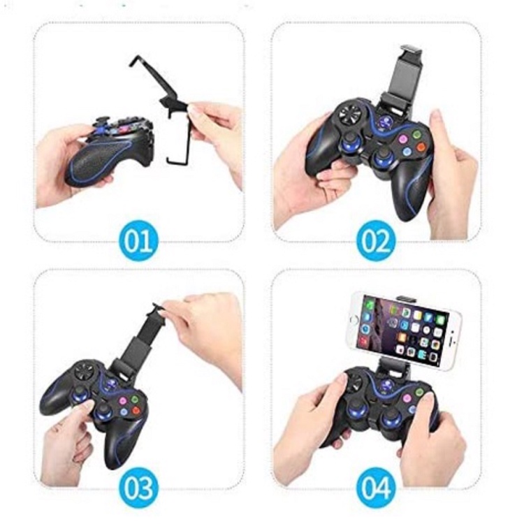 Tay Chơi Game Kết Nối Bluetooth V13, Sản Xuất 2022 Dùng Cho Điện Thoại / iPhone / IOS / Android / PS3 / PC / TV Box