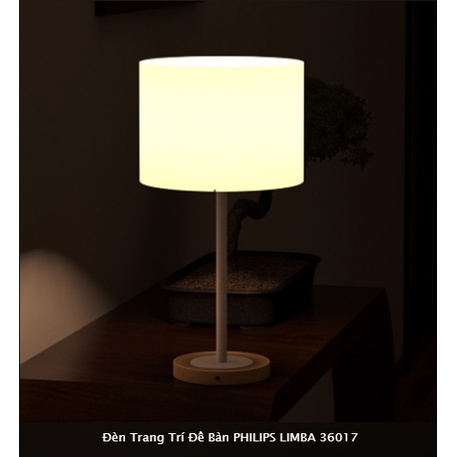 Đèn bàn trang trí Philips Limba 36017 tặng kèm bóng đèn Philips LED