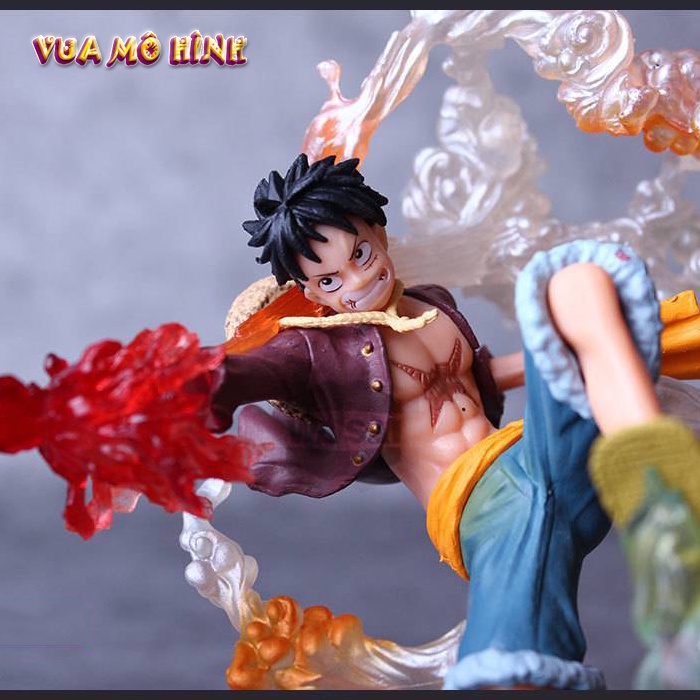 Mô hình One Piece - Figure One Piece Luffy Gear 2 haki cao 20cm hiệu ứng chiến đấu đặc biệt