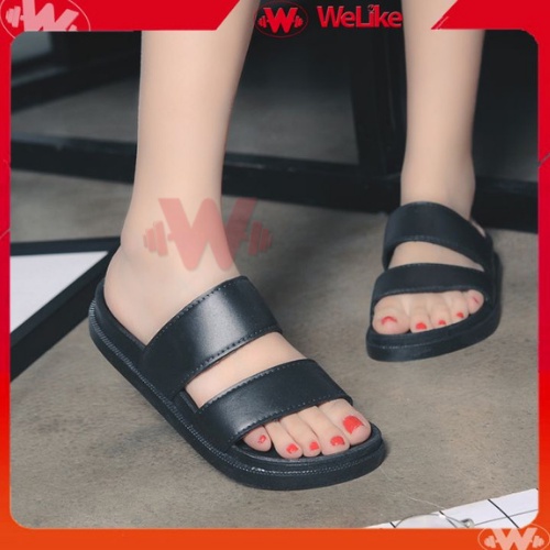 Dép sandal quai ngang nữ đế bằng 2 quai cá tính thời trang đế dày siêu mề chống trơn trượt_DG2 shop banbuongiagoc_92