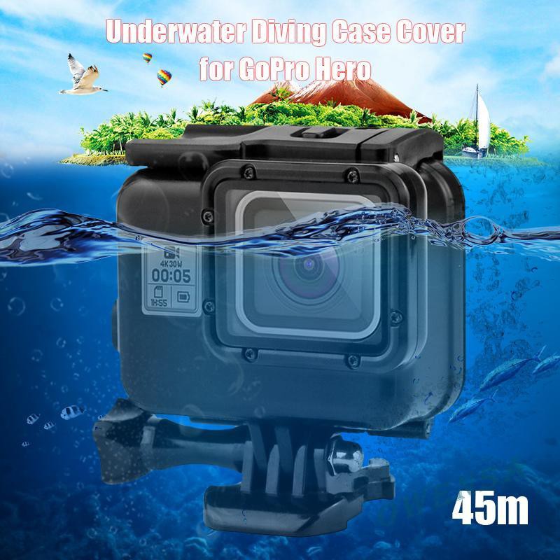 Ốp Lưng Chống Nước 45m Cho Gopro Hero 7 6 5 Black