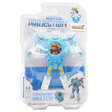 Robot Biến Hình Đồng Hồ Đeo Tay Dade Toys D62 - 022 - Màu Xanh Da Trời