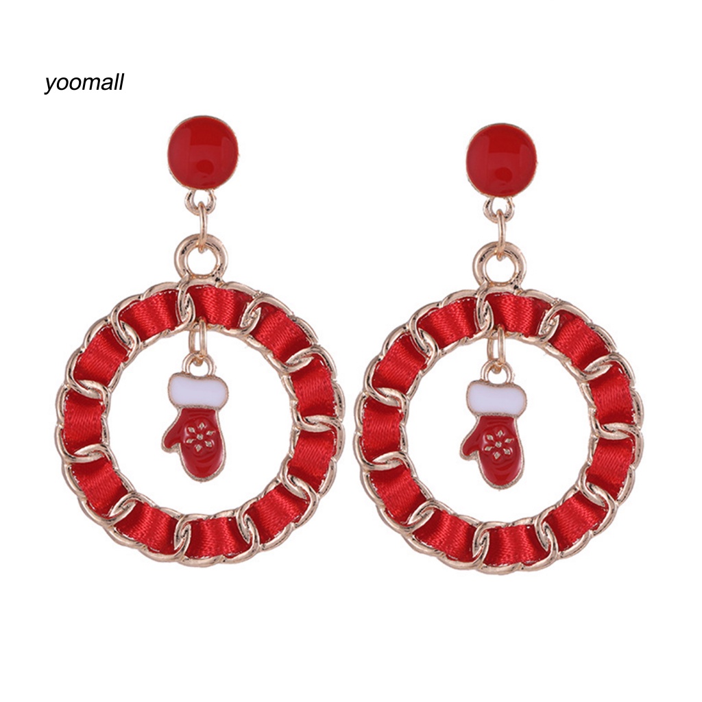 1 Đôi Bông Tai Hình Cây Thông Giáng Sinh Lấp Lánh