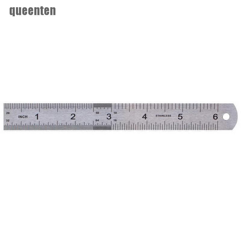 Thước Thẳng Bằng Thép Không Gỉ Hai Mặt 15cm # 6