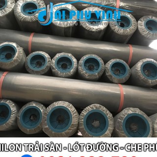 Nilon lót sàn - trải sàn - che phủ màu đen khổ 2mx400m dày 1,4 zem