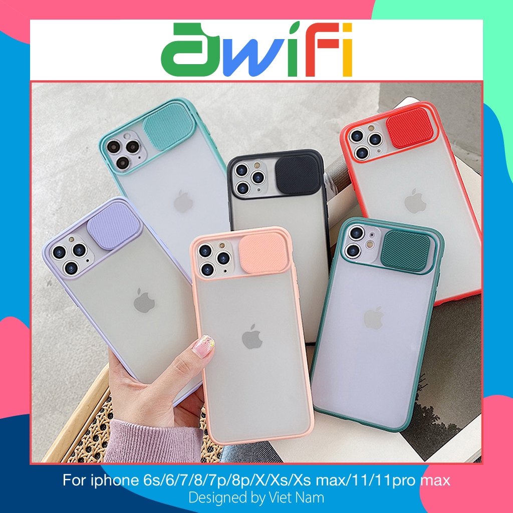 Ốp điện thoại nắp trượt mặt nhám cho Iphone 6/6s/6+/6s+/7/8/7+/8+/x/xs/xsmax/11/11promax | BigBuy360 - bigbuy360.vn