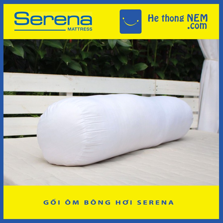 Ruột gối ôm hơi SERENA 35X100 cao cấp gối ôm bông mềm  - Hệ Thống Nệm