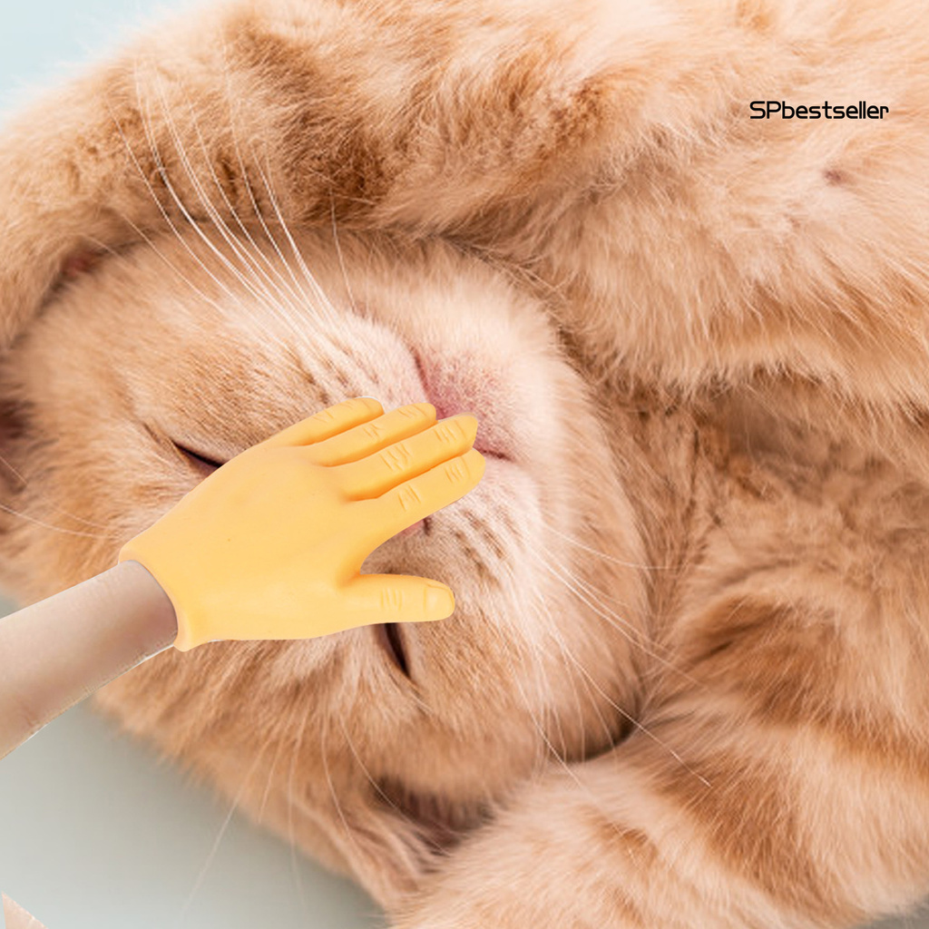 Con Rối Cao Su Đeo Ngón Tay Mát Xa Cho Thú Cưng