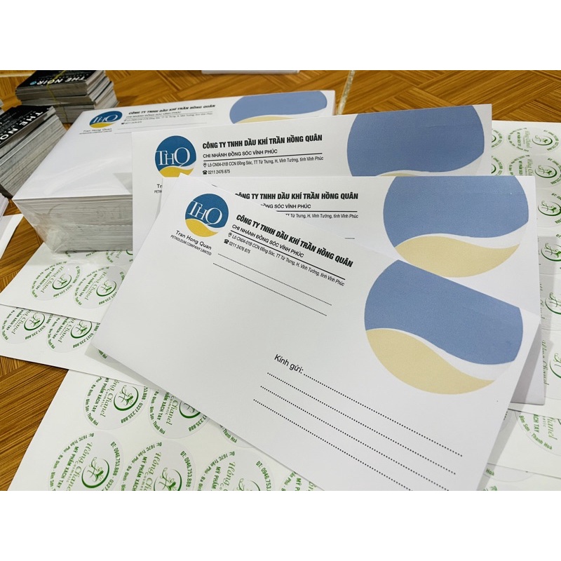 In Phong Bì Thư 12 x 22 cm Theo Yêu Cầu