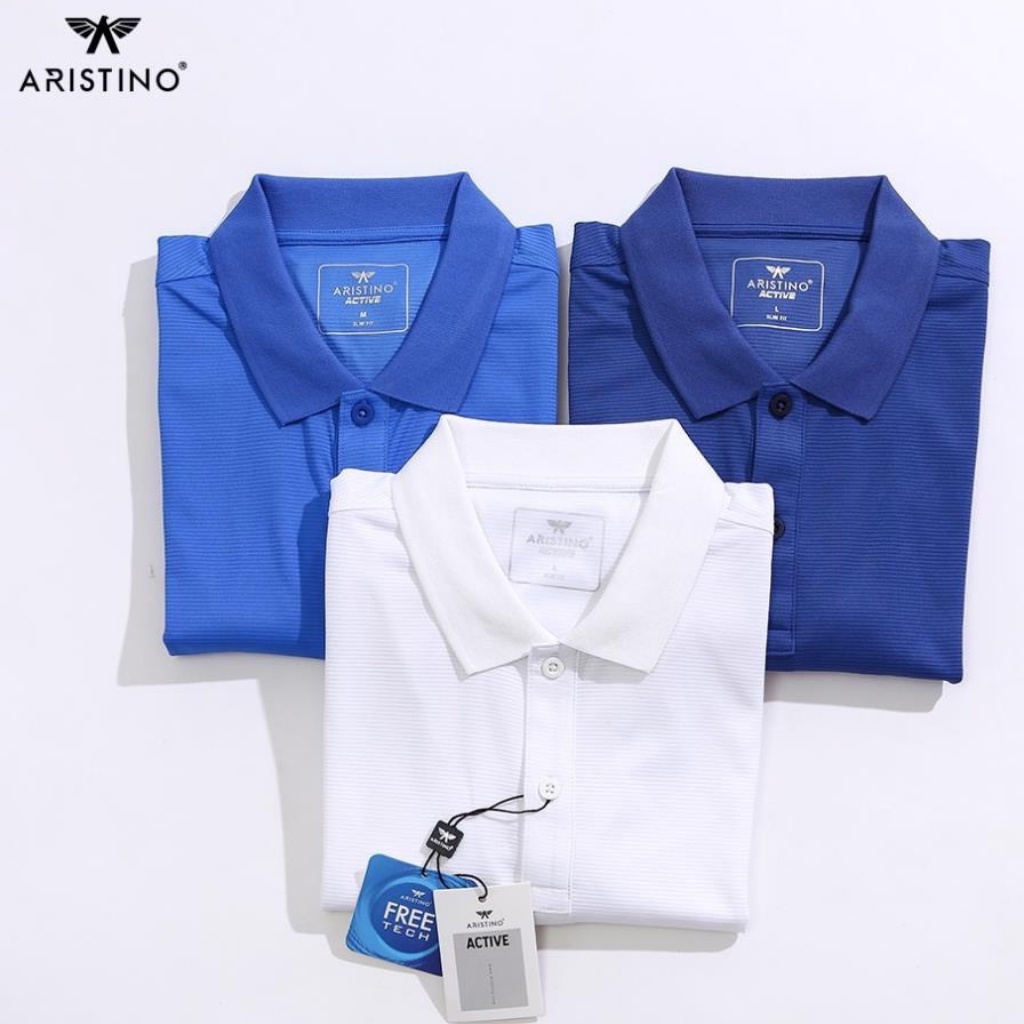 Áo thun nam ngắn tay ARISTINO thông hơi siêu mát và khô thoáng slim 3 màu trẻ trung - APS010S1