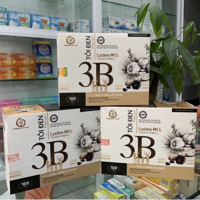 Vitamin 3B tỏi đen xuyên tâm liên hỗ trọ tăng cường sức khỏe người đề kháng kém, thiếu vitamin B