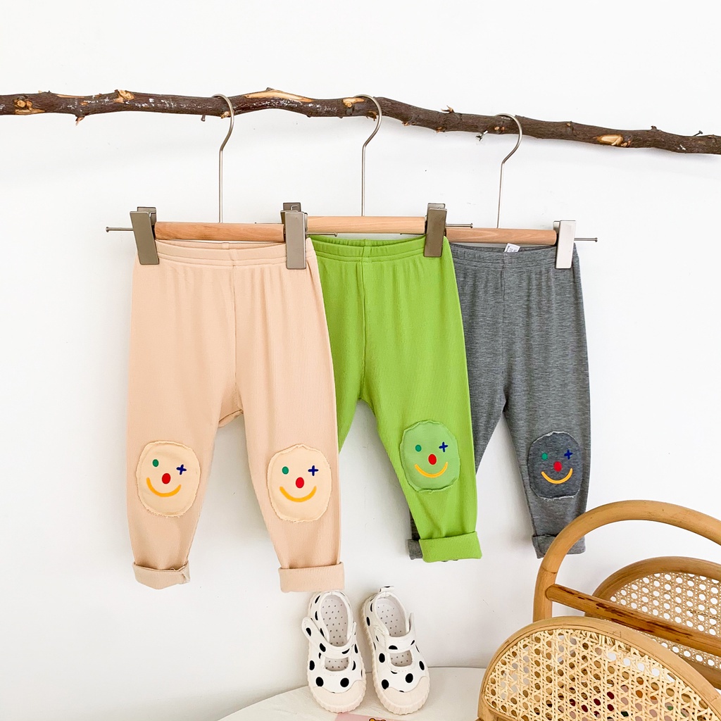 Quần Legging In Hình Mặt Chú Hề Cho Bé