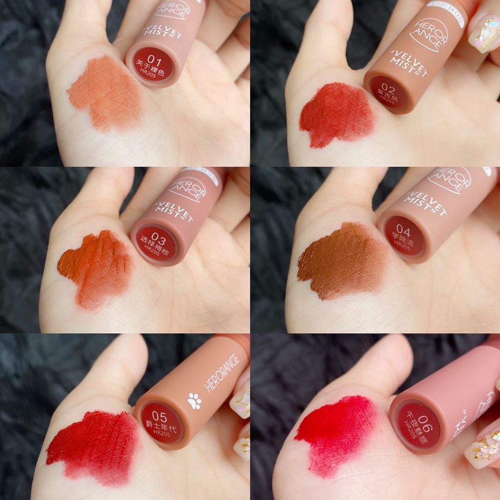 Son Kem Lì Mịn Môi Herorange Air Velvet Lip Gloss Và Phong Cách Grumpy Bear