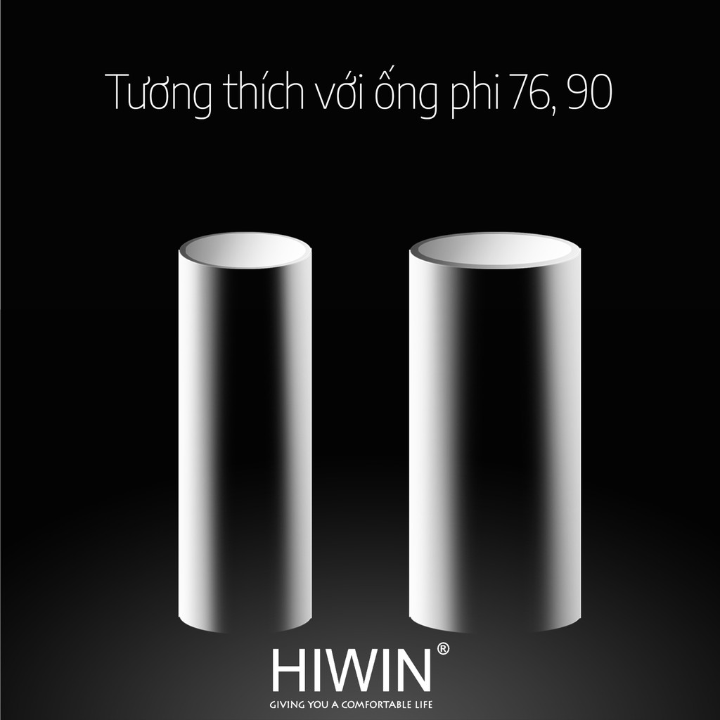 Cầu chắn rác Hiwin FD-76 Inox 304 Mặt mờ Cao Cấp Ngõng trọng lực