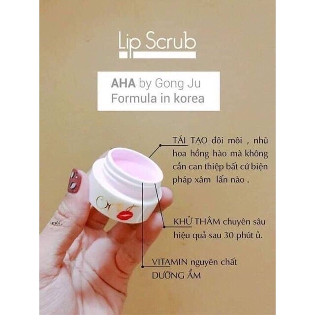 Ủ dưỡng Hồng môi, nhũ hoa Gồng Ju Lip Scrub Aha