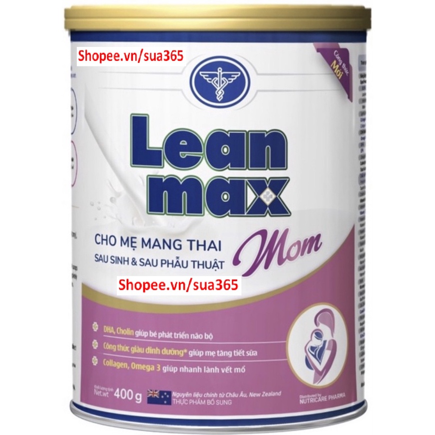 Sữa Leanmax Mom_400g ( Dành cho mẹ mang thai và cho con bú ) - Date Luôn Mới