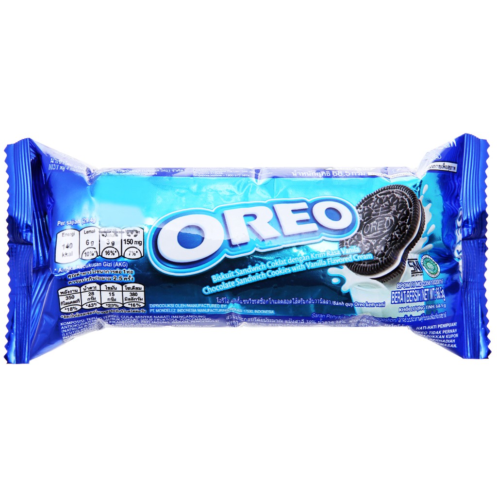 Bánh Quy Kem Oreo - Gói 66,5gram
