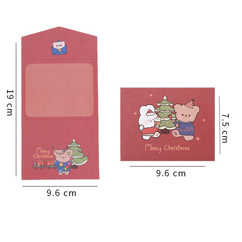 Thiệp giáng sinh hình thú dễ thương