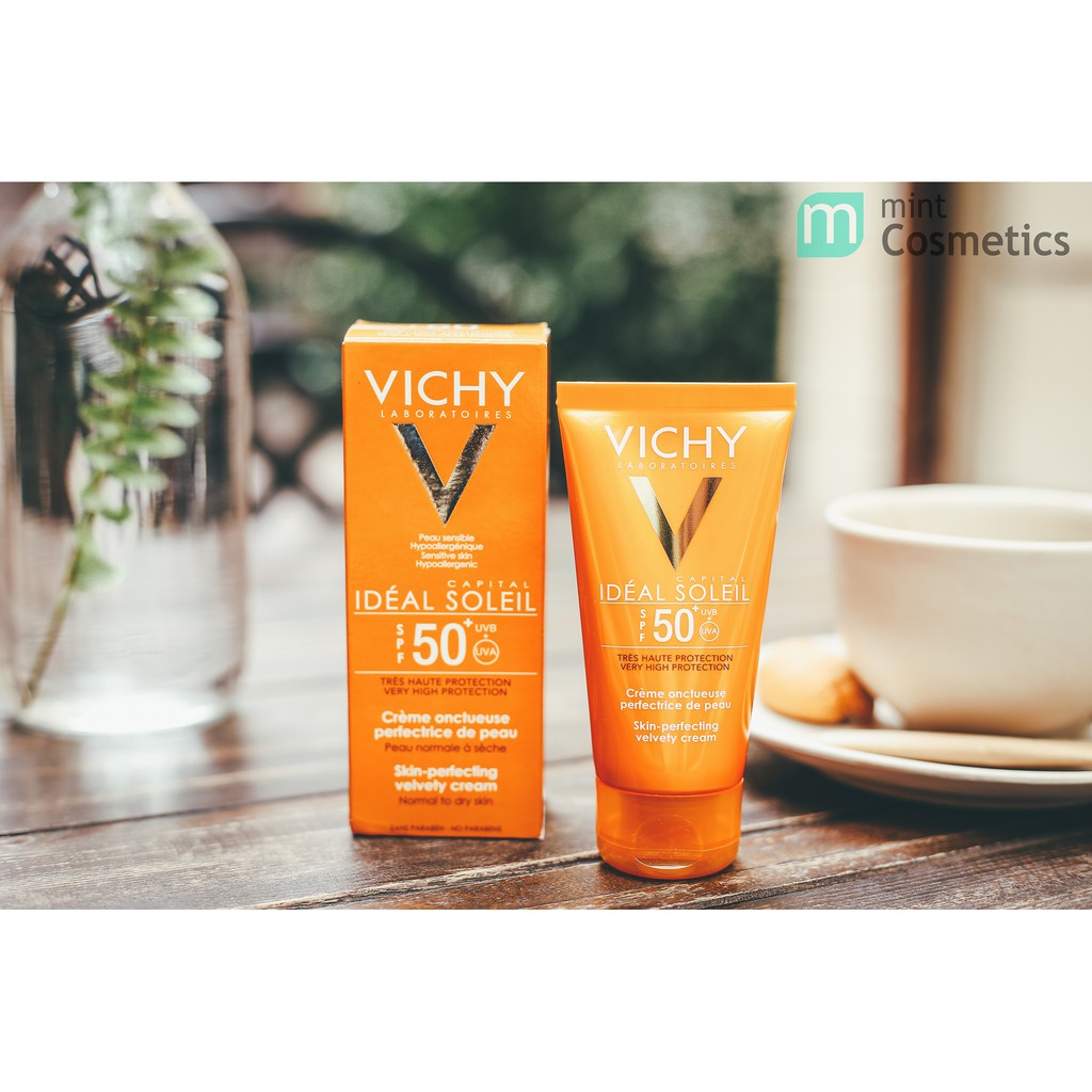 Vichy - Kem chống nắng SPF 50 UVA +UVB Vichy Ideal Soleil Mattifying Face Fluid Dry Touch 50ml