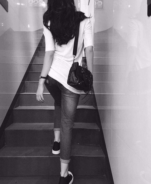 Túi da nứt kèm tag gương hot hit