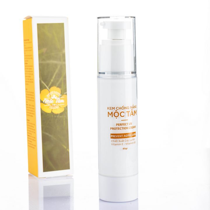 Kem Chống Nắng Mộc Tâm SPF50 - 45g Ngăn Chặn Tia UV, Dưỡng Ẩm, Ngừa Lão Hóa (Mộc Tâm Nature) | BigBuy360 - bigbuy360.vn