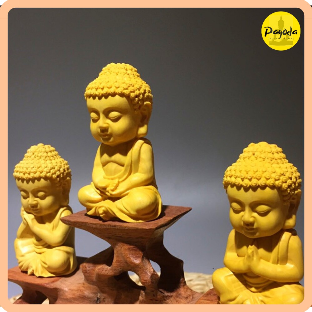 Tượng phật tổ gỗ tự nhiên hoàng dương cỡ nhỏ => Follow shop nhận mã giảm giá