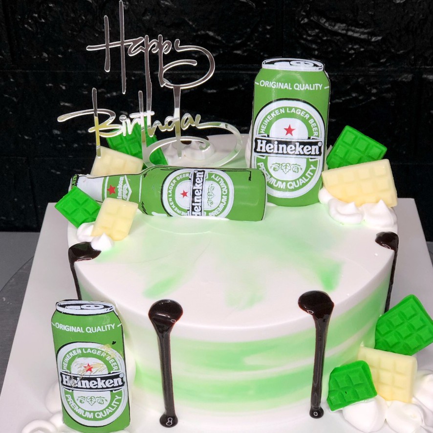 Hộp 10 khuôn socola in hình chai Heineken - Chocolate mold Heineken (MS 15) - Đồng Tiến Việt Nam