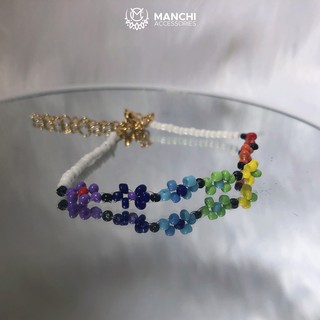 Vòng tay hạt beads cầu vồng handmade trendy mẫu 5