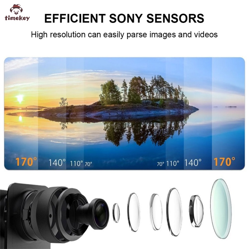 Camera hành trình H9 1080p/60fps 20MP WiFi 2.0" Ultra HD 4K Mini Cam chống thấm nước | BigBuy360 - bigbuy360.vn