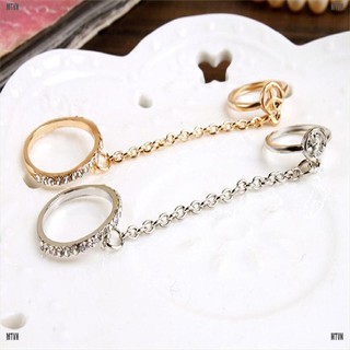 Nhẫn Nữ Trơn Đính Đá Độc Đáo