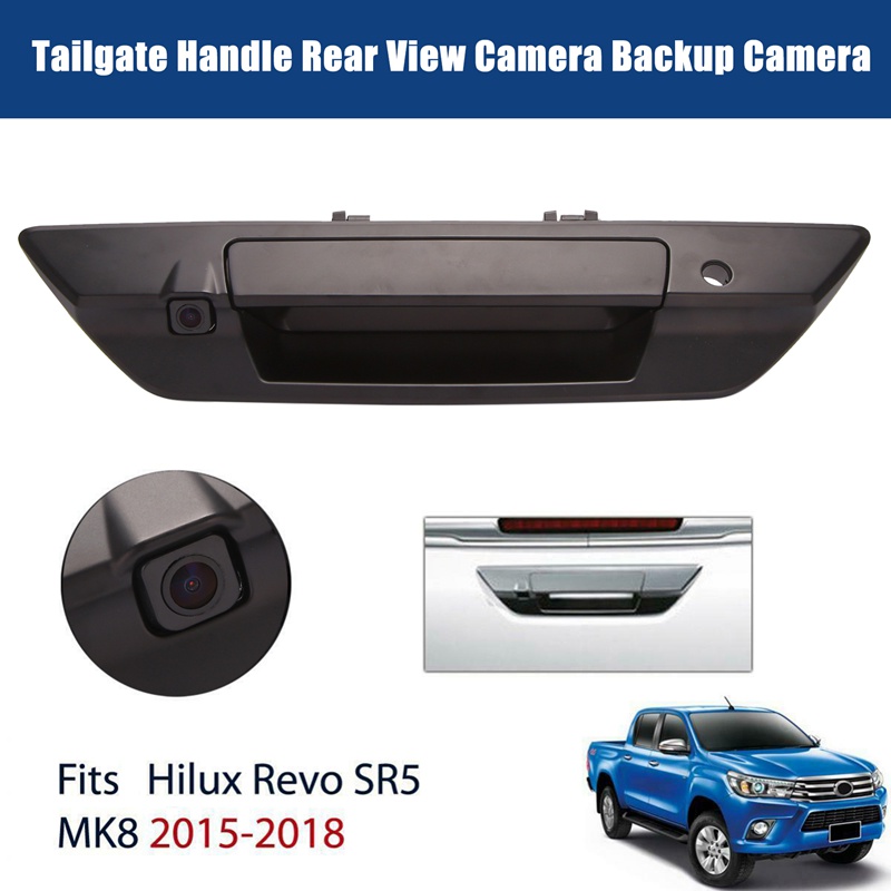 Camera Chiếu Hậu Màu Đen Cho Toyota Hilux SR5 M80 2016-2018 69090-0K350