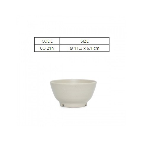 Chén Nhựa Melamine Nhám Màu Nâu- Fataco