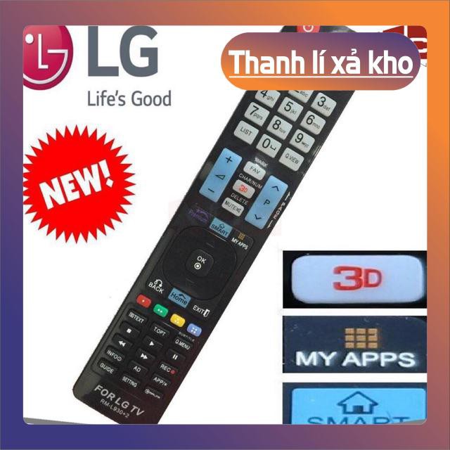 free ship Điều khiển Remote LG TIVI L930 +2 dùng cho Lg smart